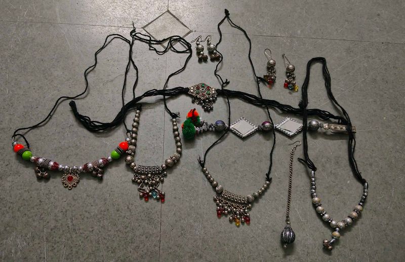 any 2 navratri jewellery oxidised