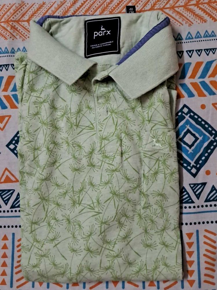 Parx Men's Printed Polo Shirt