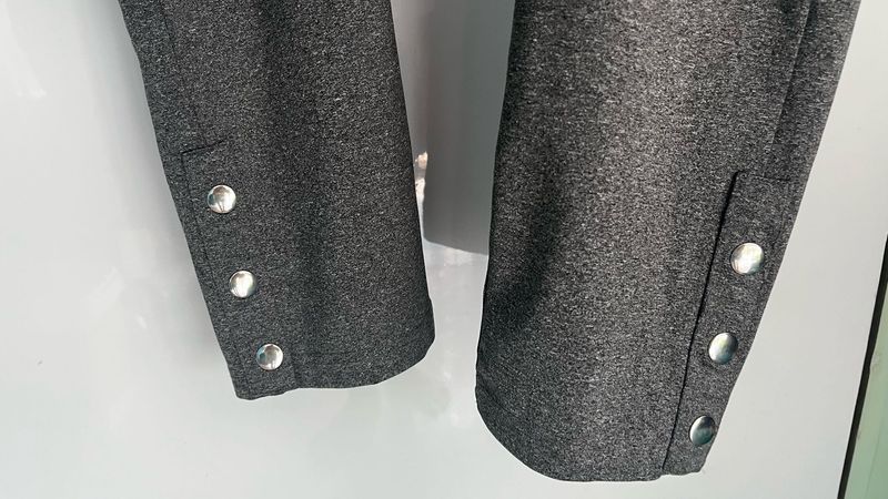 Business-Casual Plus Size Grey Pants