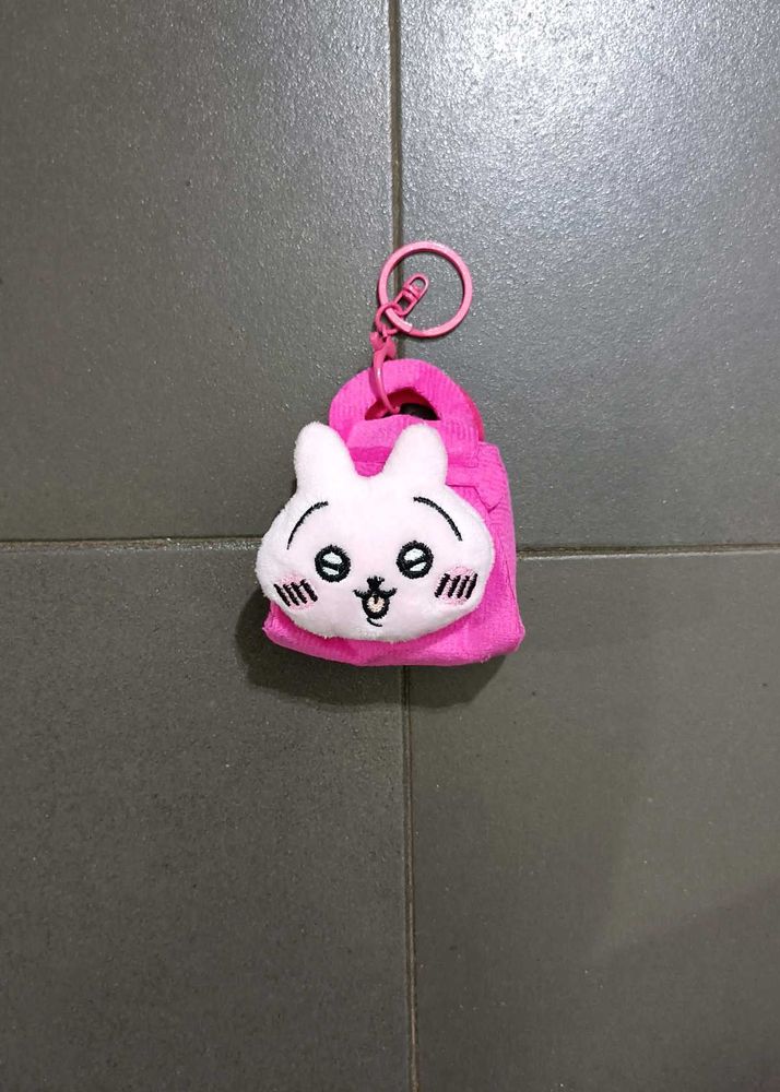 Cute Bunny Plush Keychain