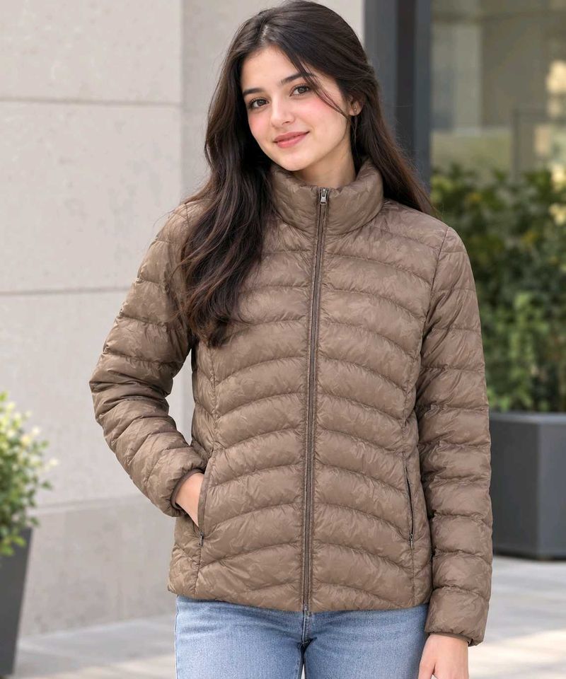 Uniqlo Brown Down Jacket