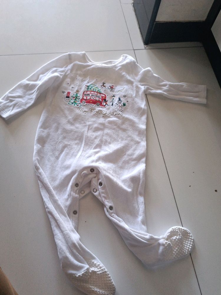 Baby's First Christmas Sleepsuit