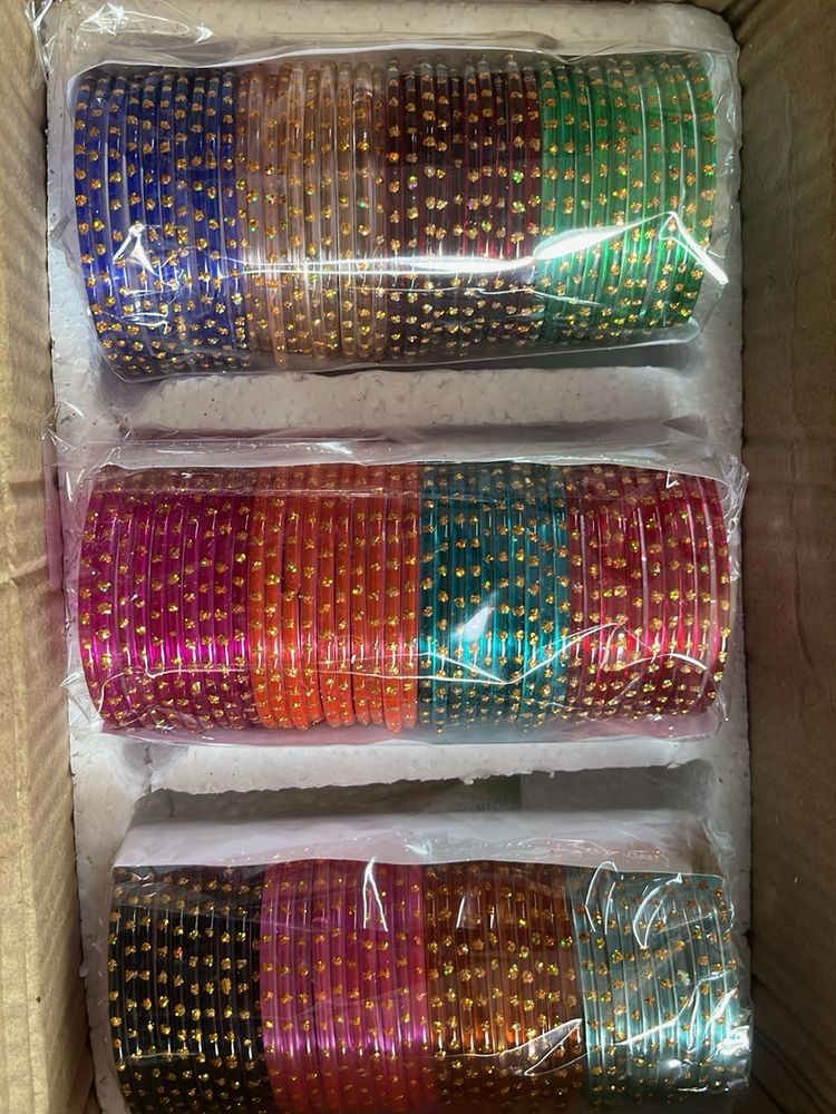 viral Glass Bangles Set