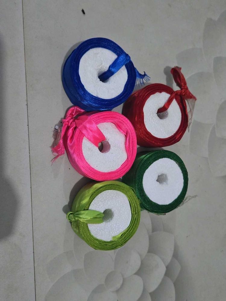 Assorted Satin Ribbon Rolls