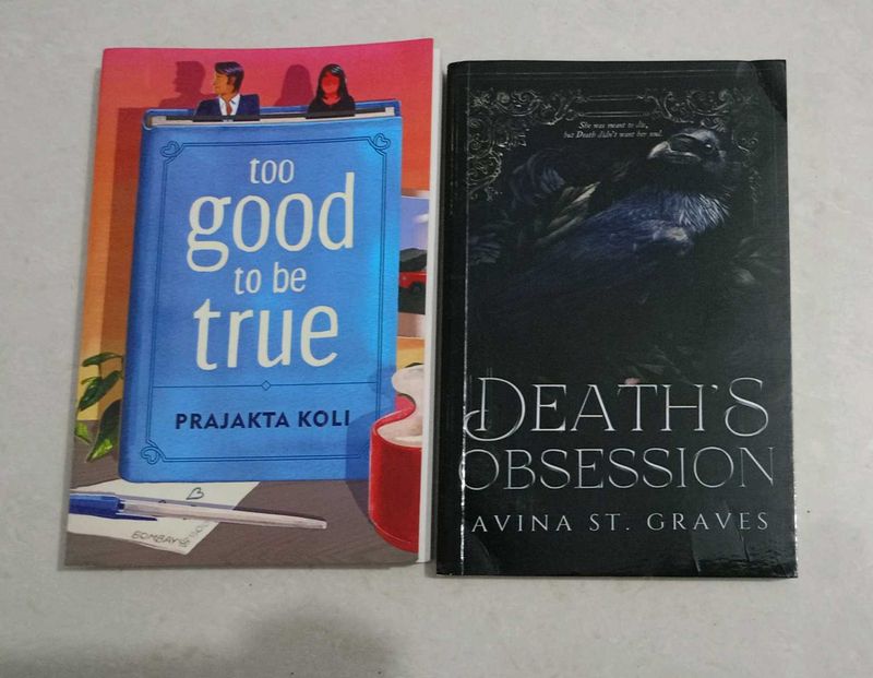 Two Books: "Too Good to Be True" &amp; "Death's Obsess