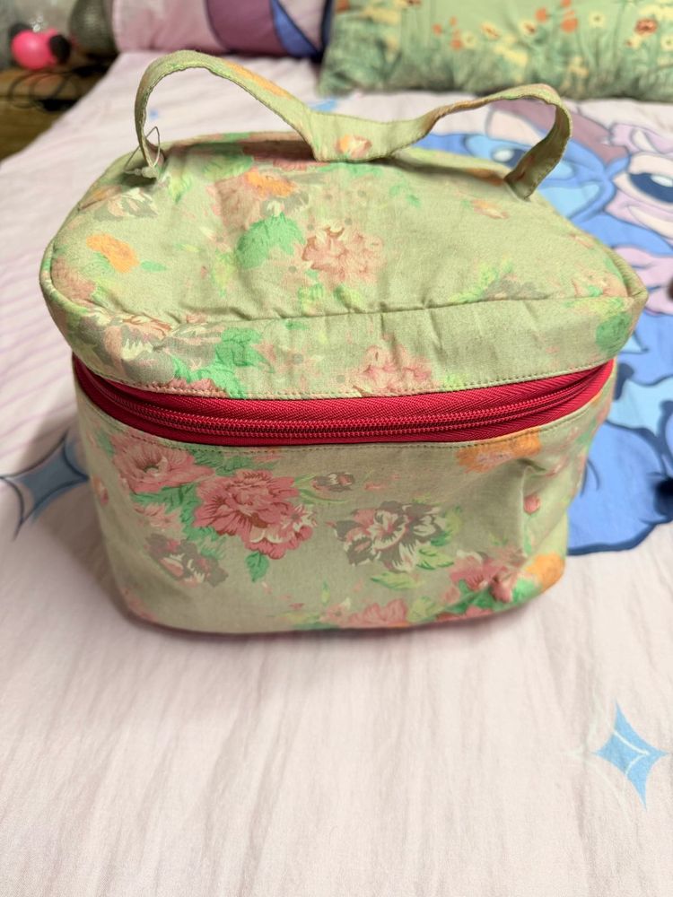 Floral Cosmetic Bag