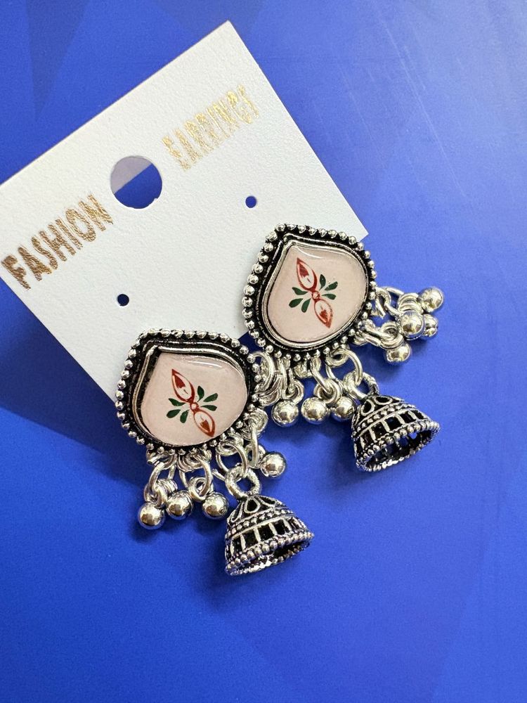 Boho Jhumka Earrings