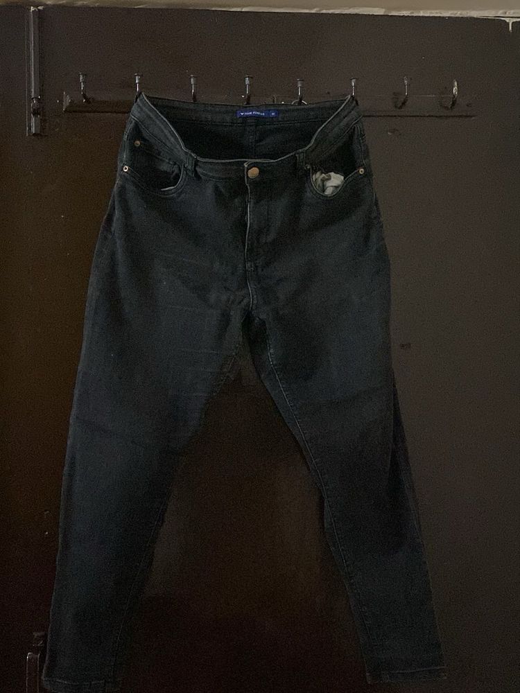 Classic Dark Wash Denim Jeans