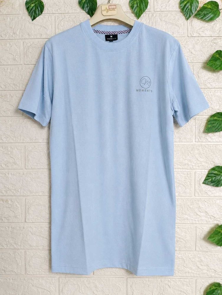 Baby Blue "Moments" Graphic Tee
