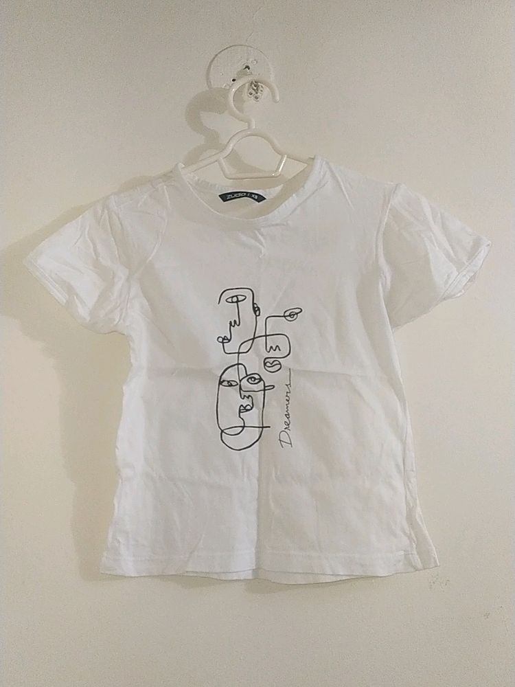 White Crop Top