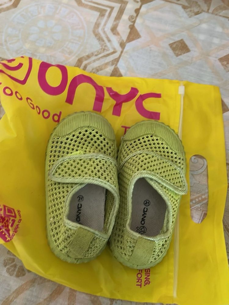 Cute Baby Green Shoes