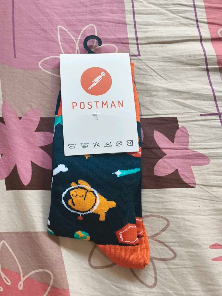 Cute Dog Space Print Socks