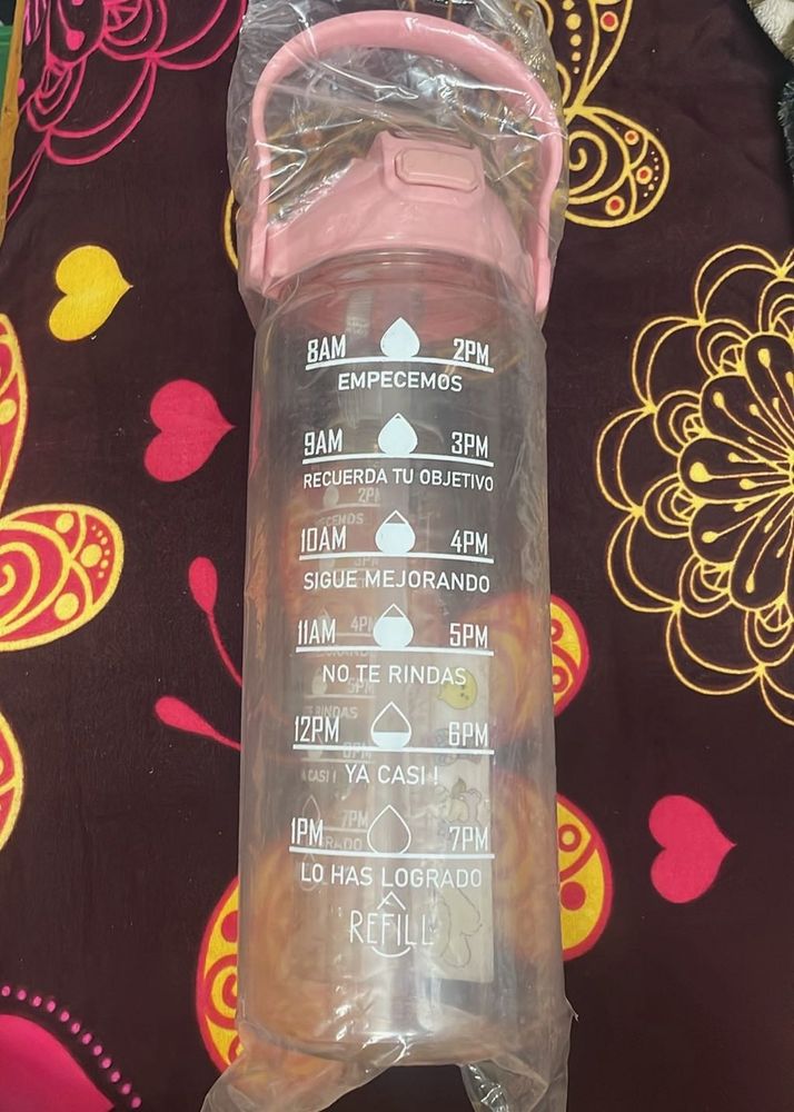 Motivational Water Bottle with Time Marker