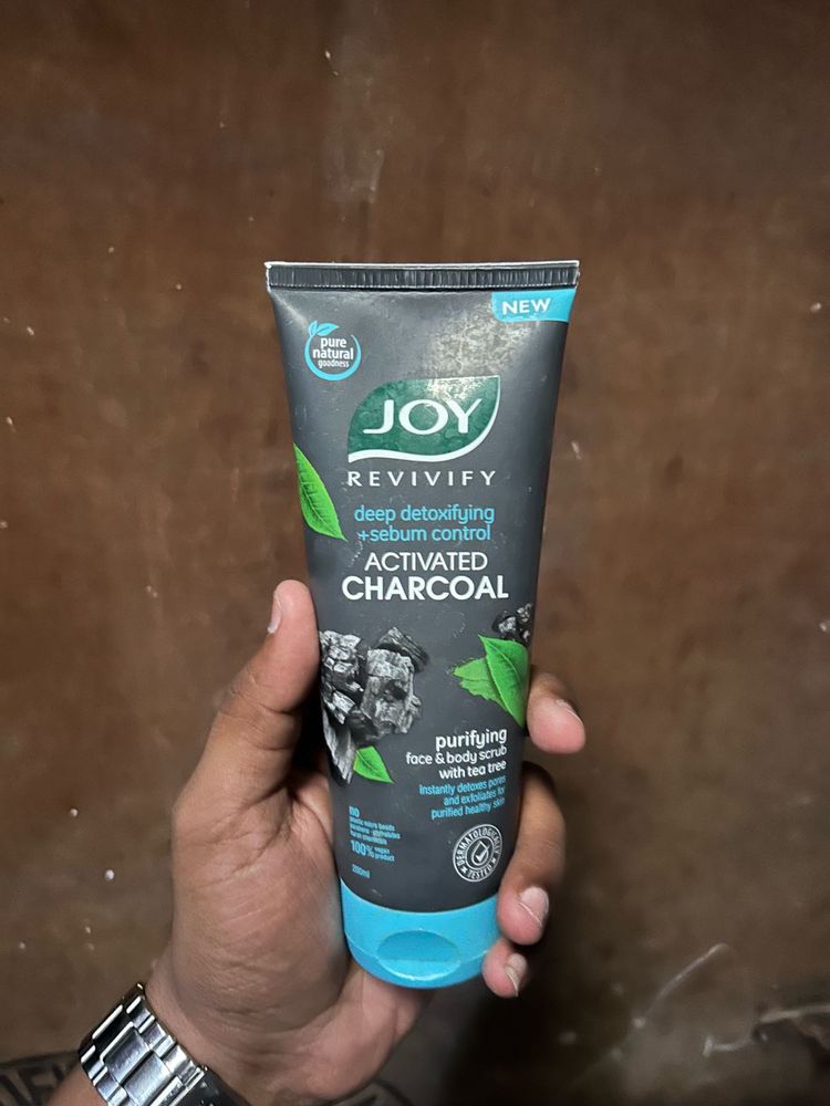 JOY Revivify Activated Charcoal Scrub