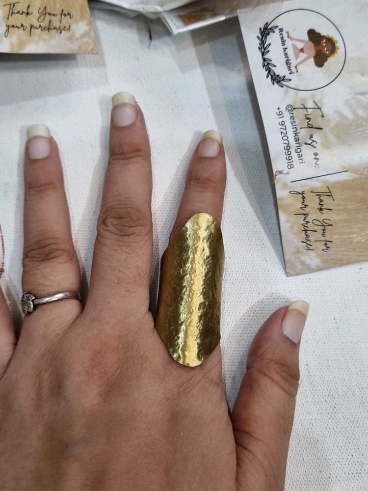 Oversized Statement Brass Ring