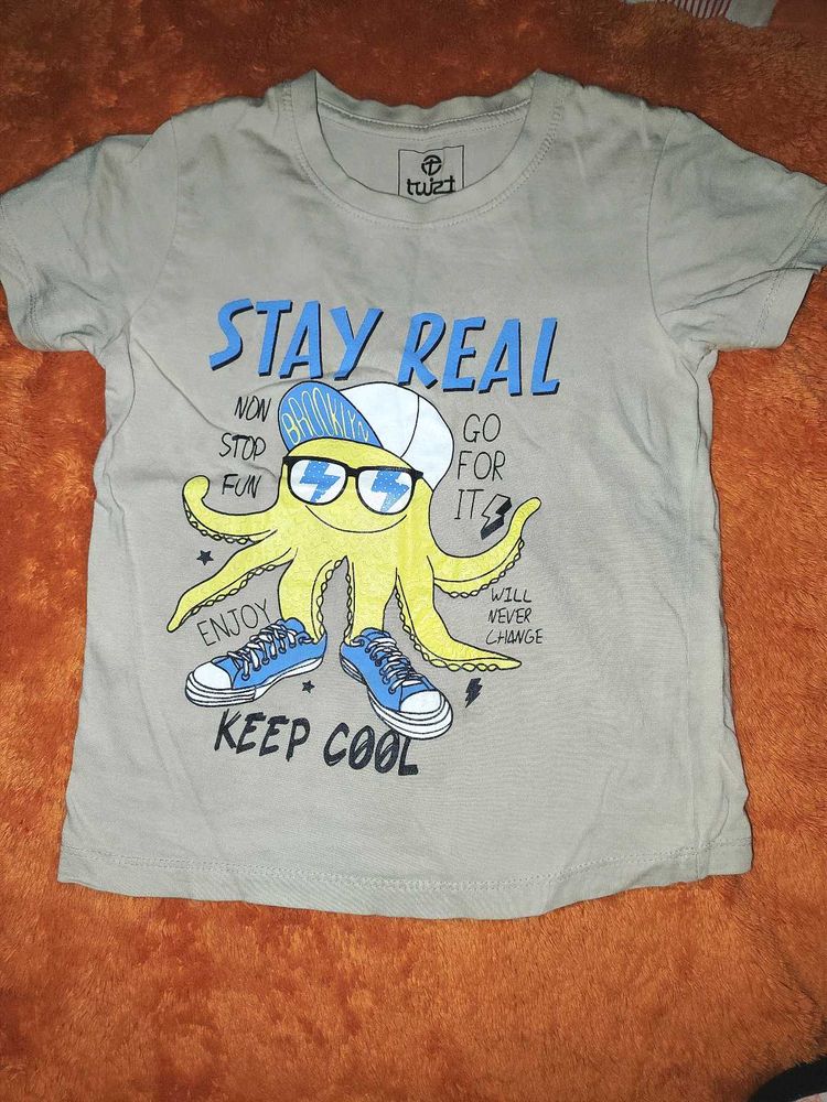 kids Stay Real Octopus T-Shirt