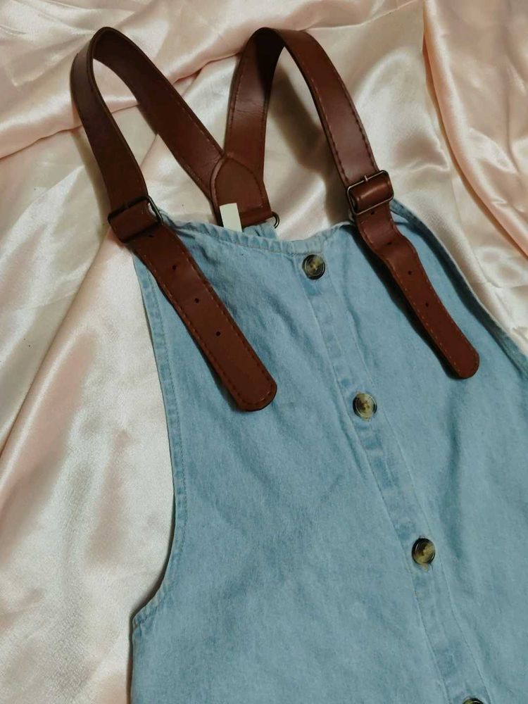 Denim Pinafore Dress