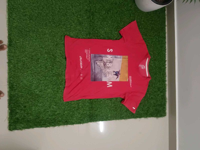 Red Graphic Print T-Shirt
