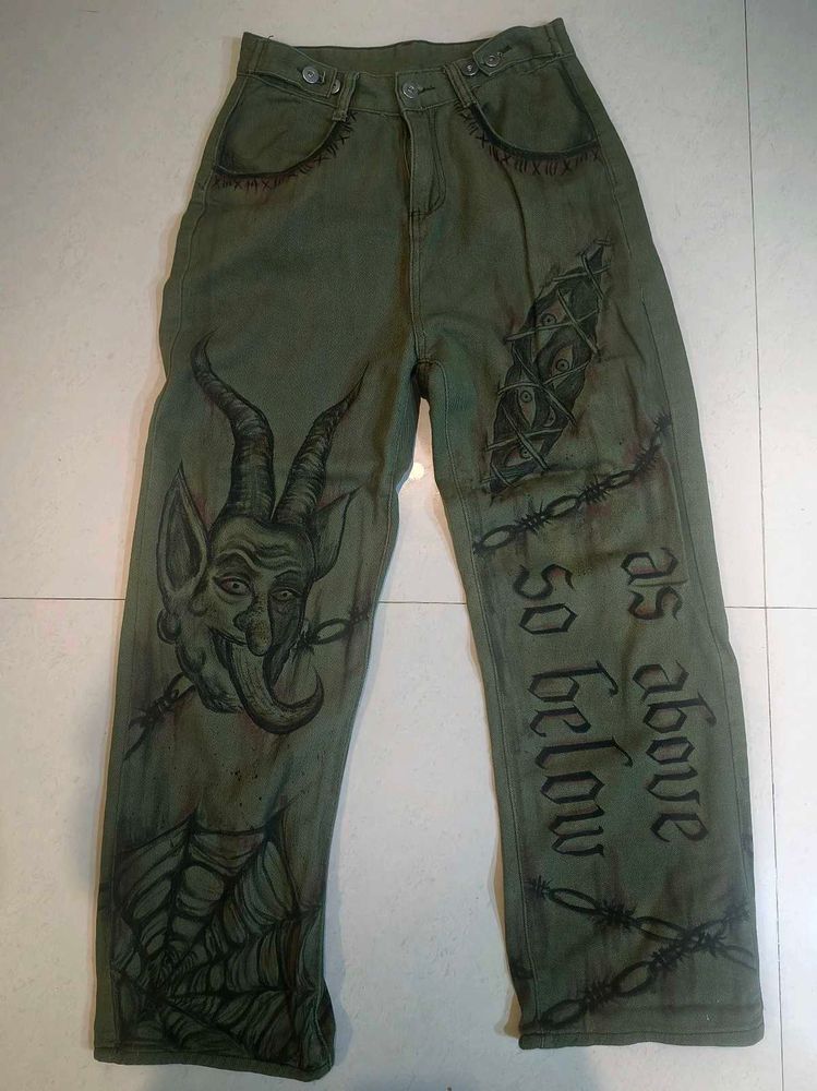 Custom Edgy Baggy Jeans