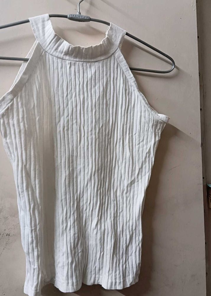 Ribbed Mock Neck Tank Top