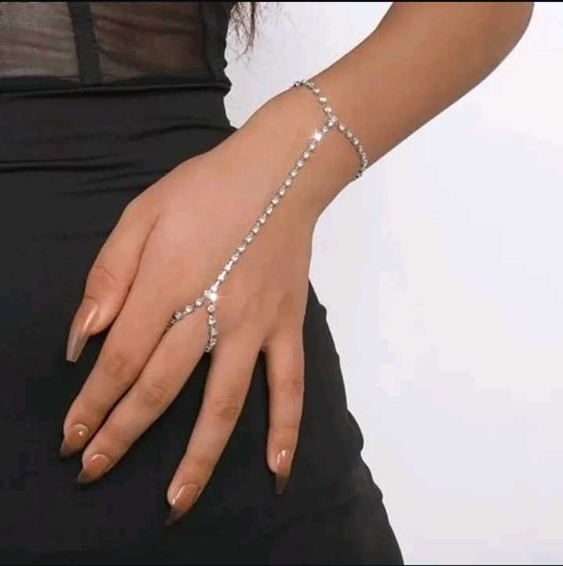 Sparkling Rhinestone Chain Bracelet