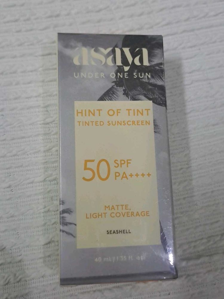 Asaya Under One Sun Tinted Sunscreen SPF 50 PA++++