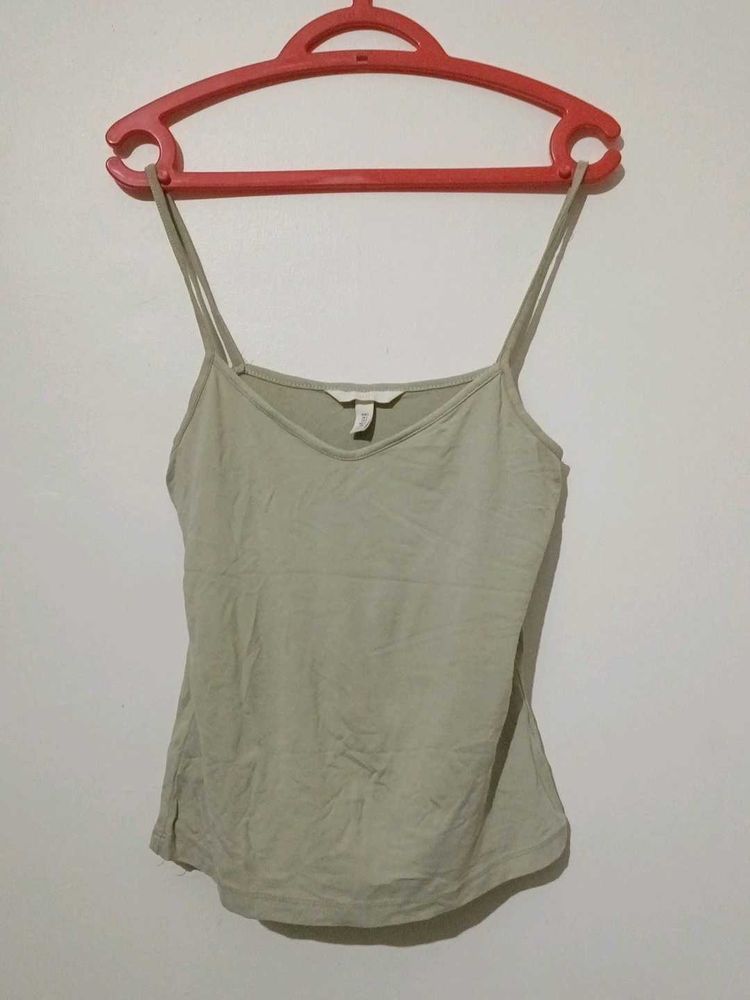 Solid Color Spaghetti Strap Tank Top