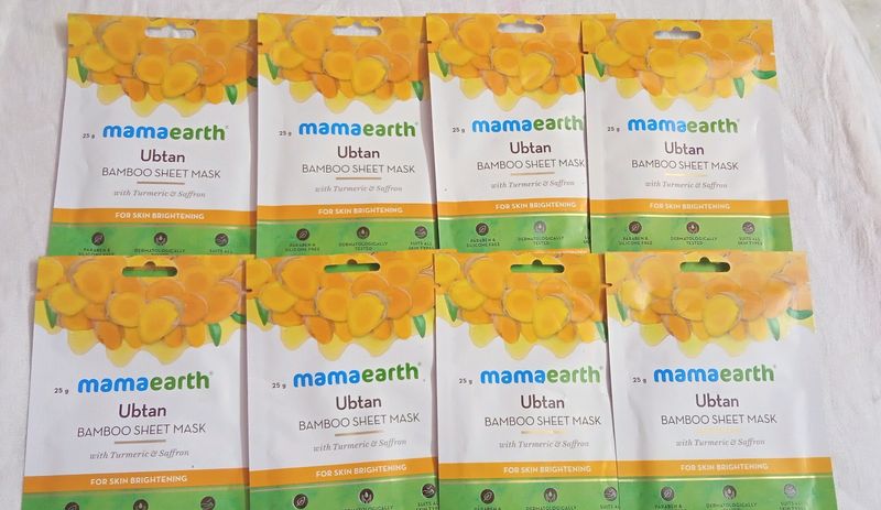 MAMAEARTH UBTAN SHEET MASK