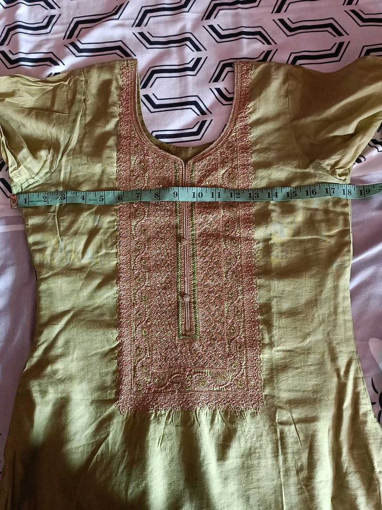 Embroidered Kurta with Dupatta