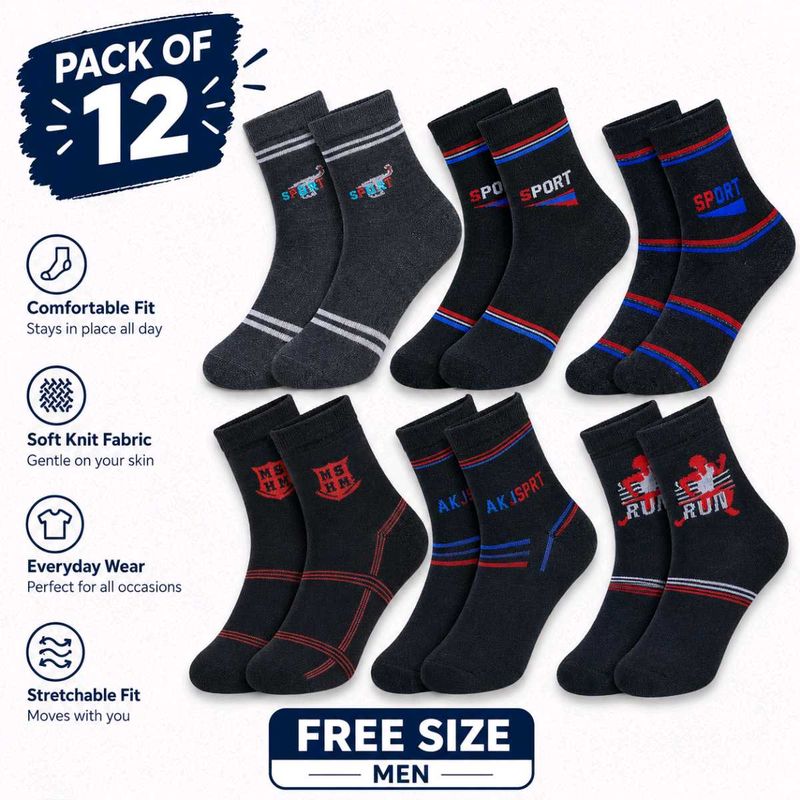 Pack of 12 Men's Sport Socks