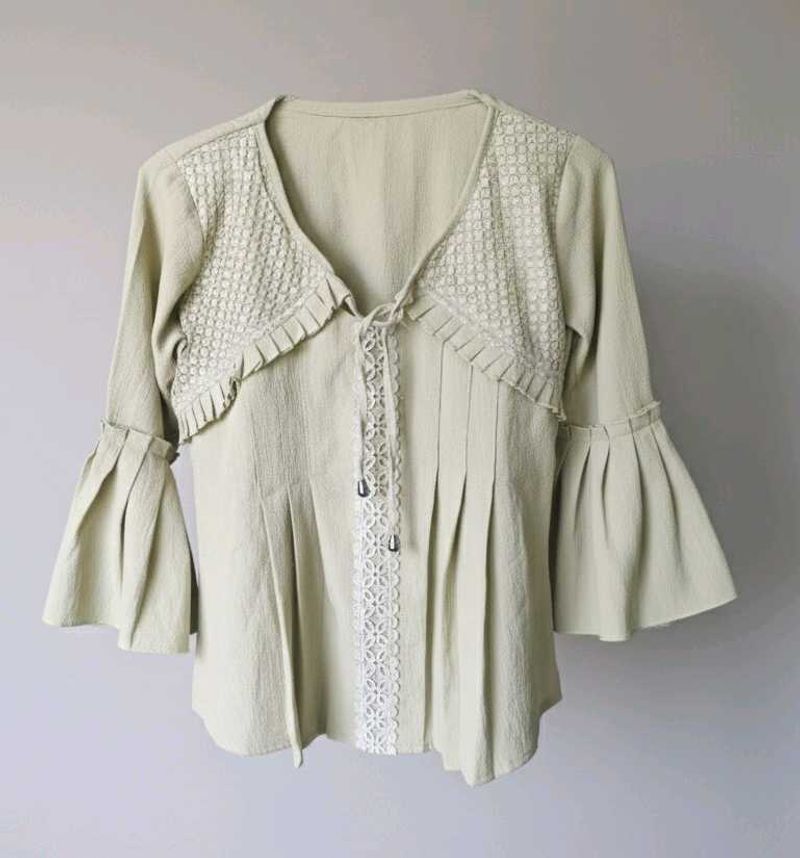Elegant Olive Green Top