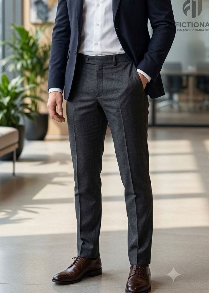Classic Charcoal Grey Trousers