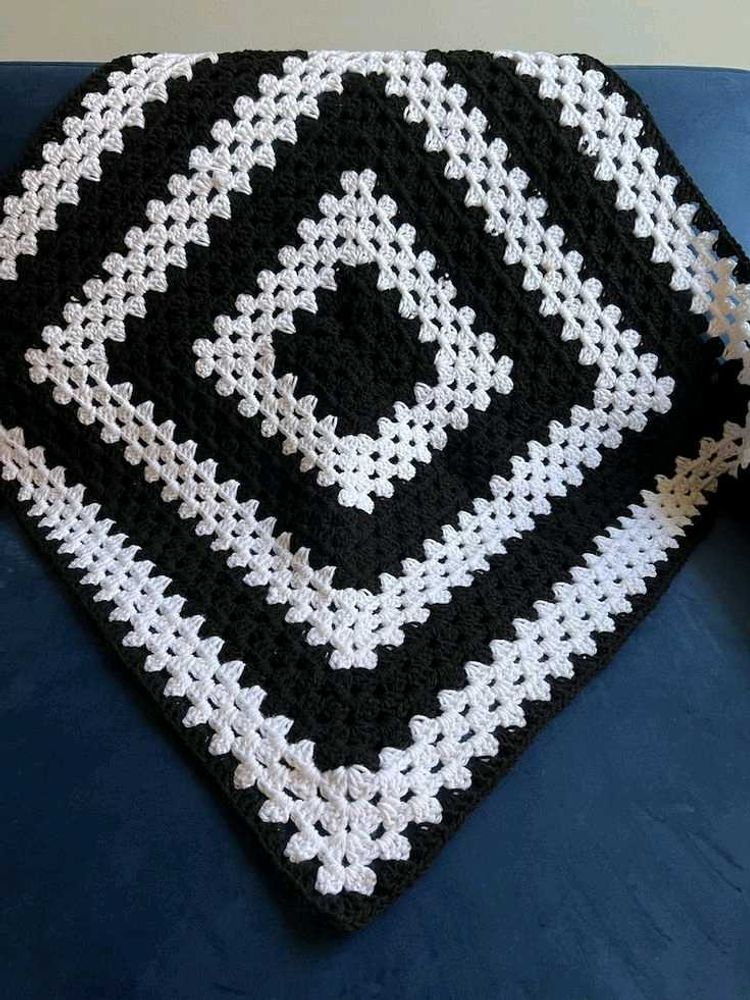 Granny Square Crochet Blanket
