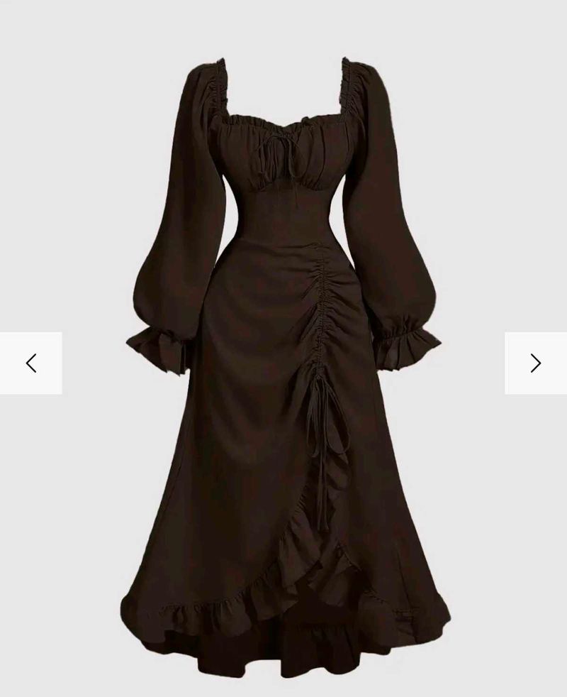 brown dress