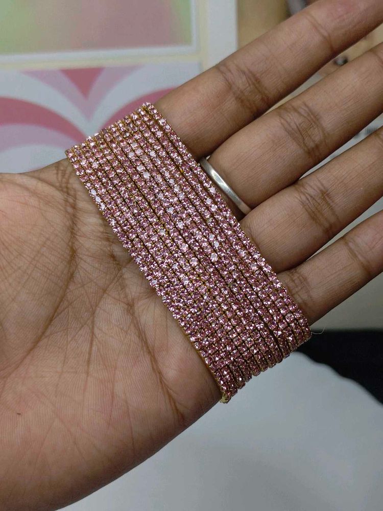 light pink sparkling bracelet