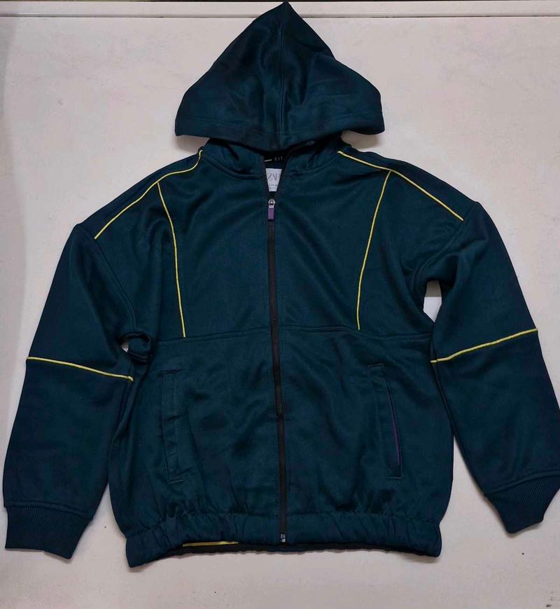 Stylish dark green Track Jacket