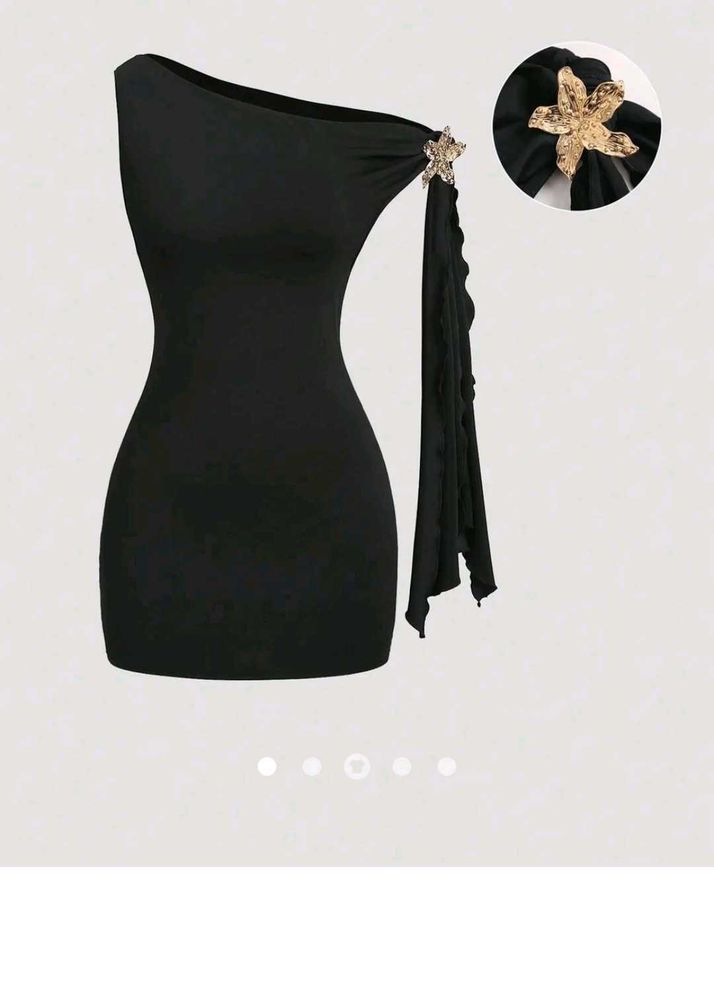 🔻 LOWEST price -Chic One-Shoulder Black Dress