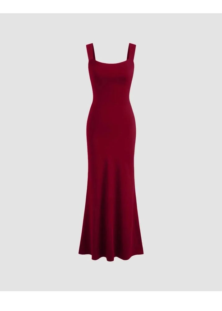 Elegant Red Maxi Dress