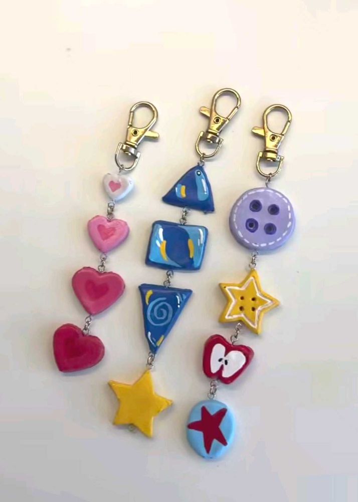 Handmade Charms Keychain Set