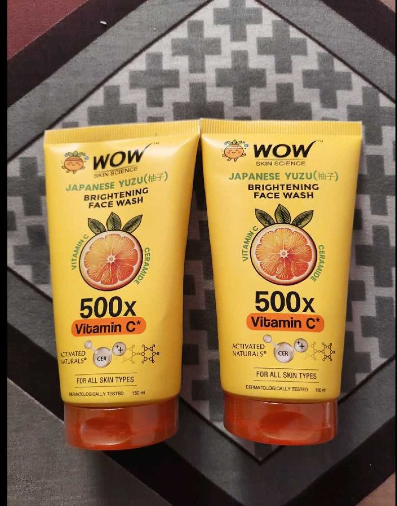 pack of 2,Yuzu Brightening Face Wash
