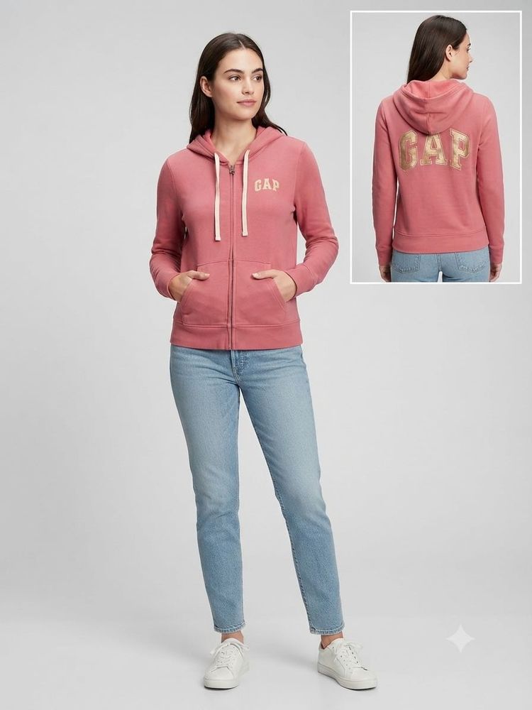 Original Gap Pink Zip-Up Hoodie
