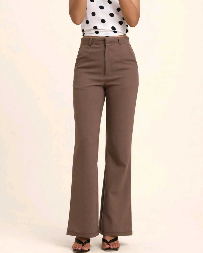 Flared Brown Trousers