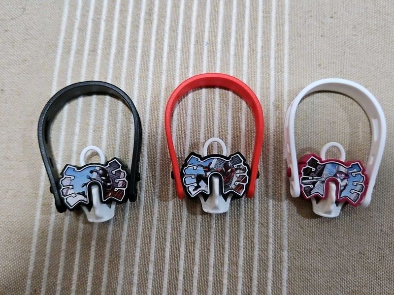 Set of 3 spiderman web shooters