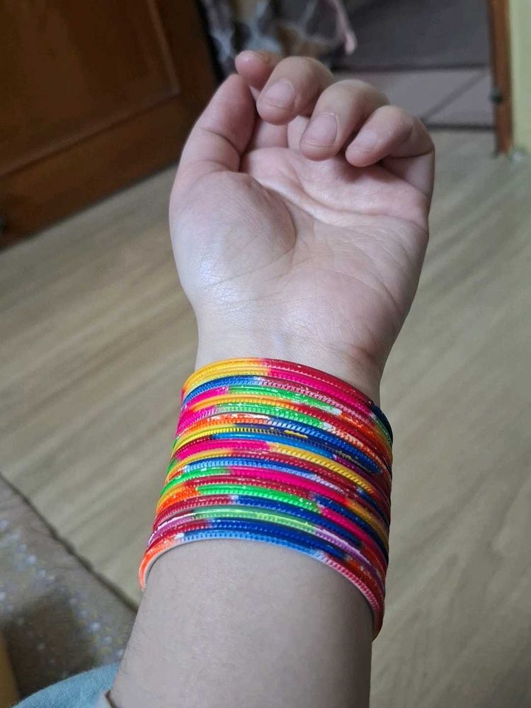 Vibrant Stackable Bangle Set