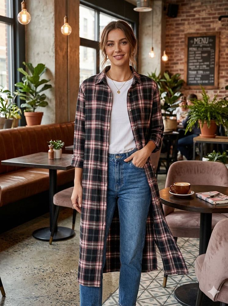 Plaid Long Shirt