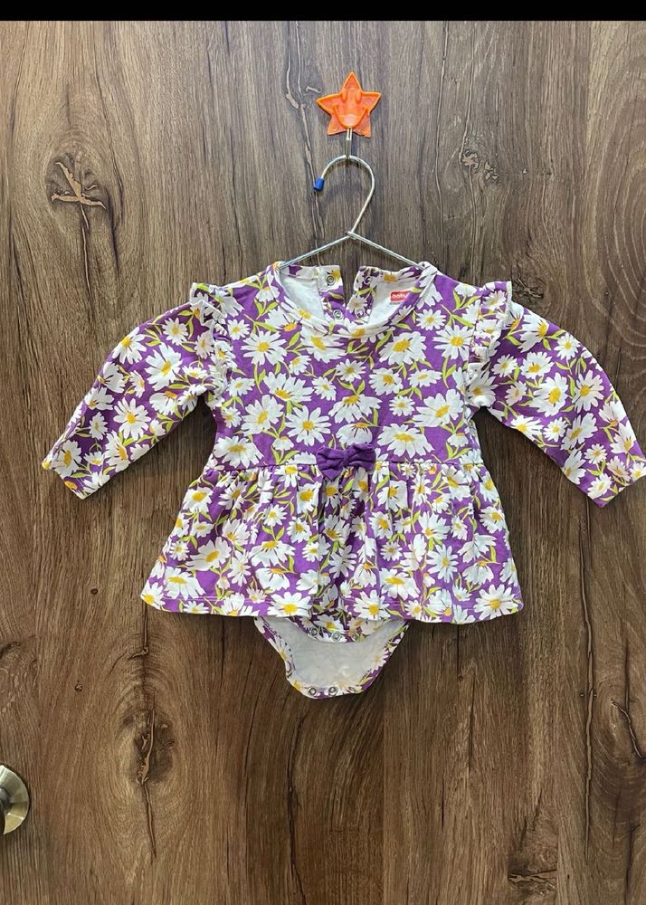 Floral Baby Bodysuit Dress