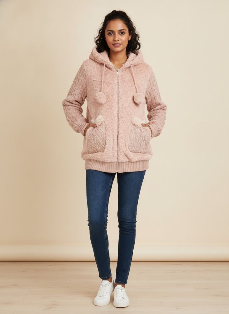 Cozy Faux Fur Hooded Jacket