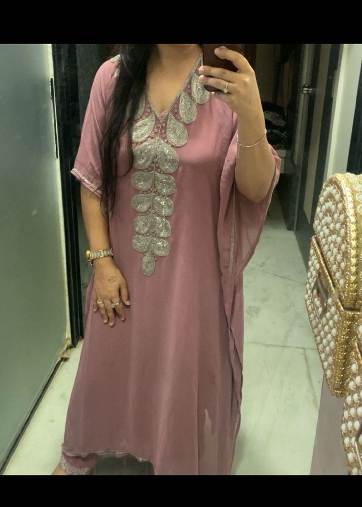 Elegant Embellished Kaftan Gown