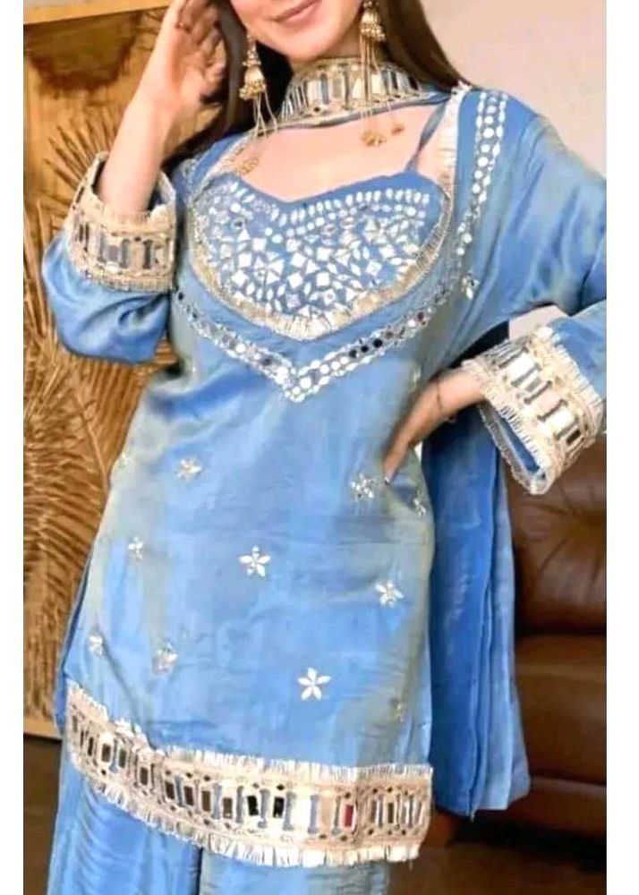 Mirror work Kurti♥️