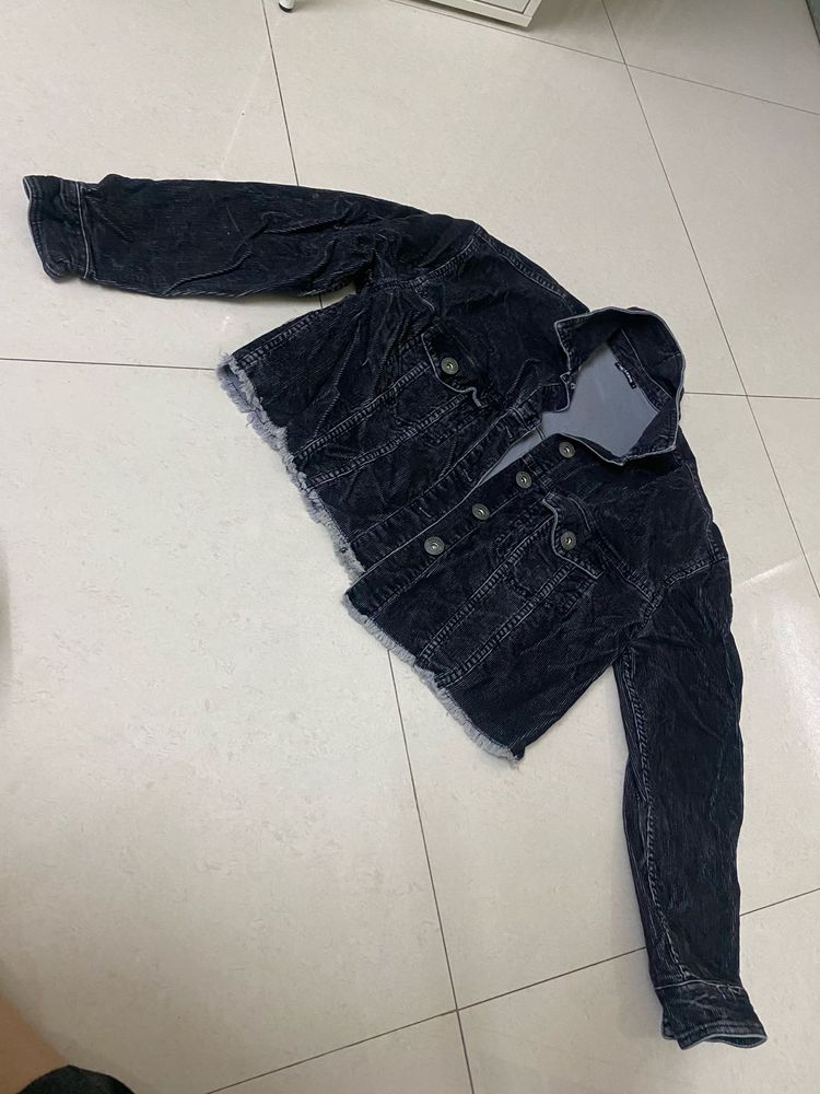 Stylish Black Denim Jacket